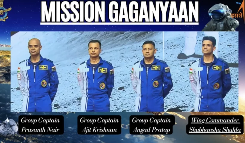 Gaganyaan Space Mission Four Astronauts